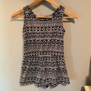 Old Navy black/white girls romper